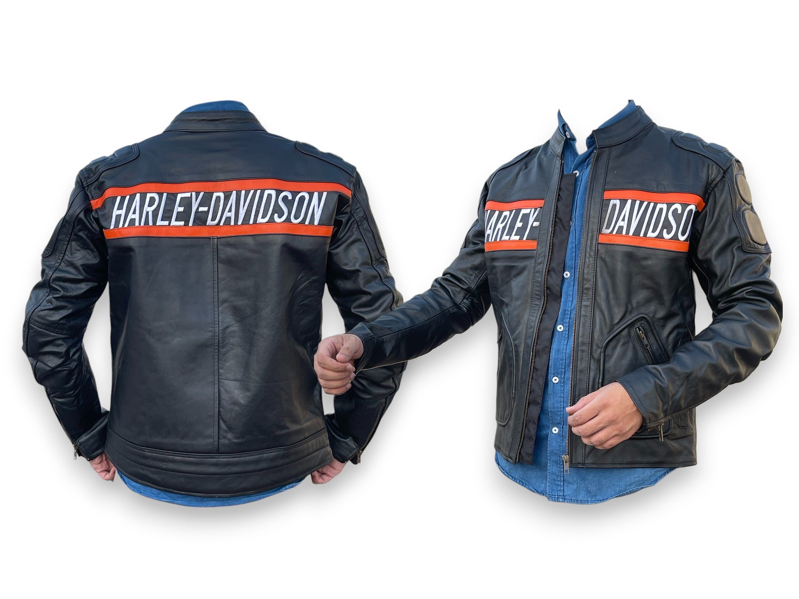 Bill Goldberg WWE Harley-Davidson Black Men's Leather Biker Jacket