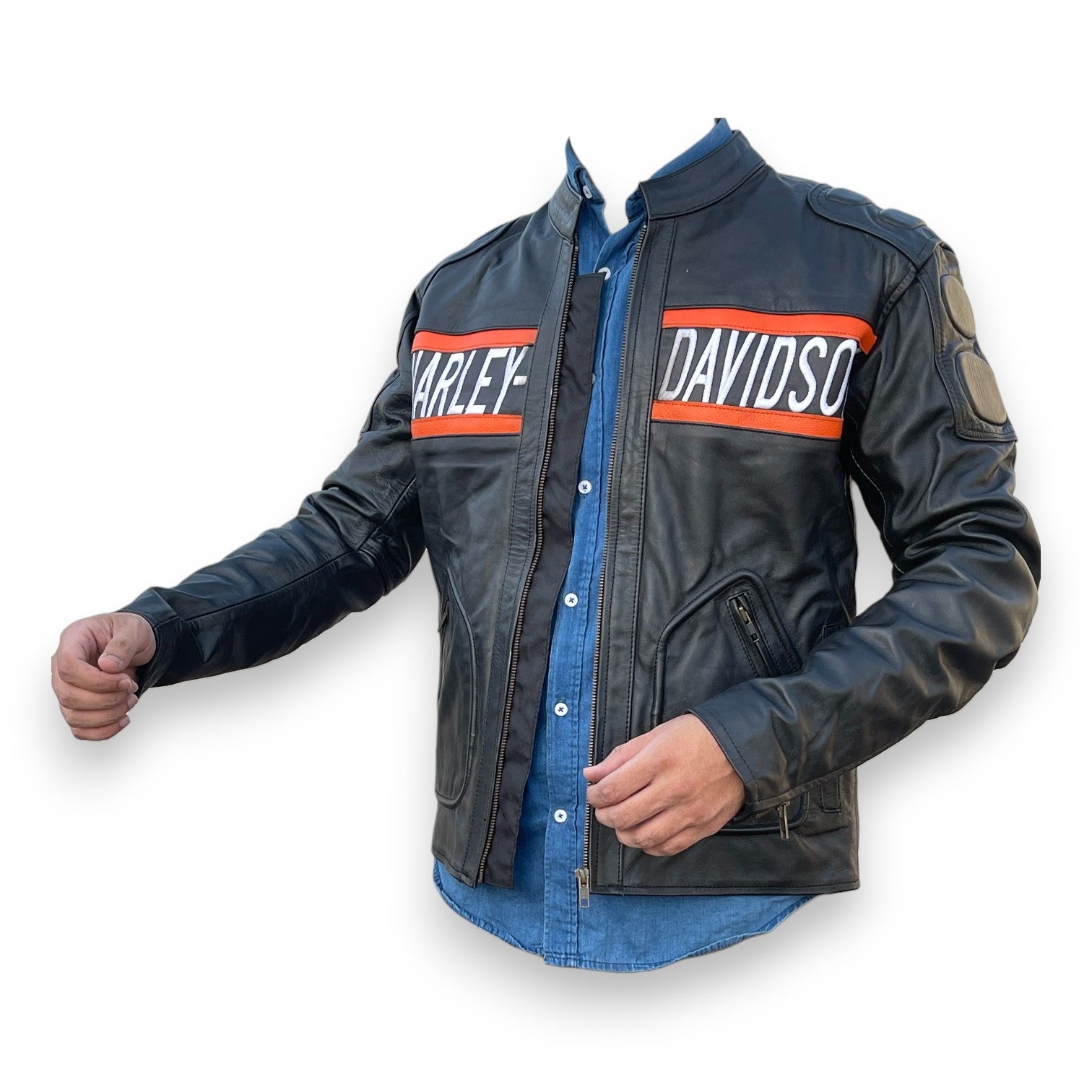 Bill Goldberg WWE Harley-Davidson Black Men's Leather Biker Jacket