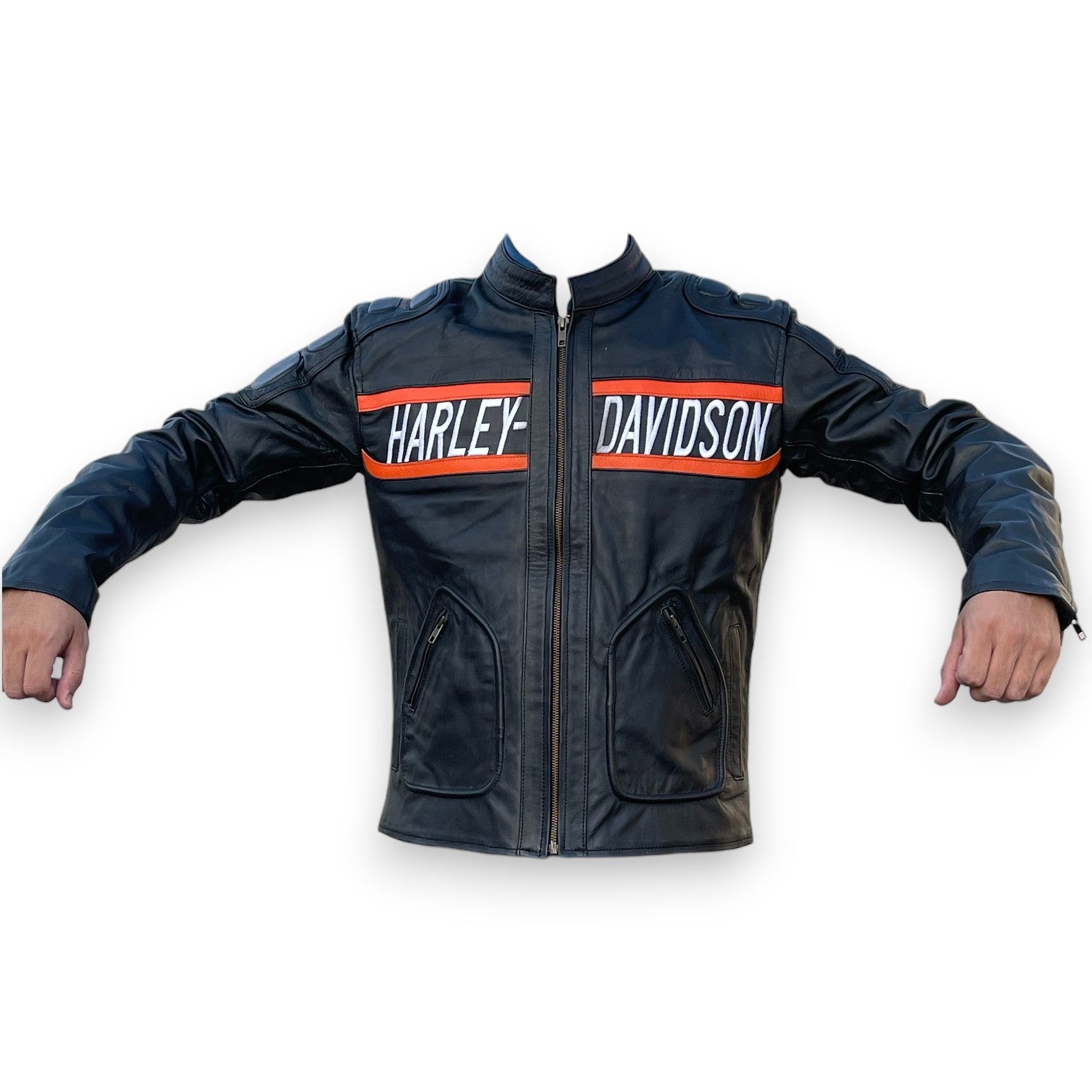 Bill Goldberg WWE Harley-Davidson Black Men's Leather Biker Jacket