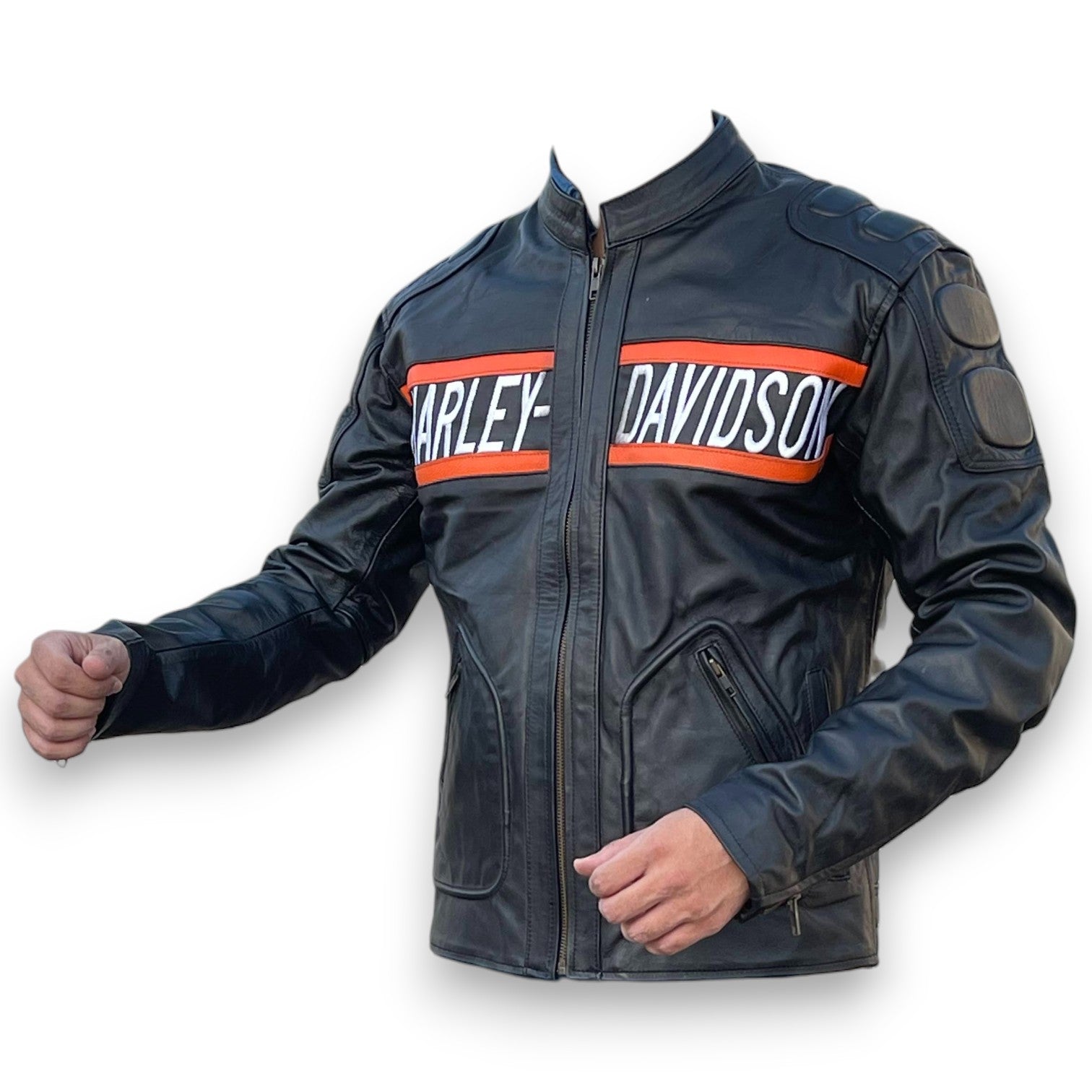 Bill Goldberg WWE Harley-Davidson Black Men's Leather Biker Jacket
