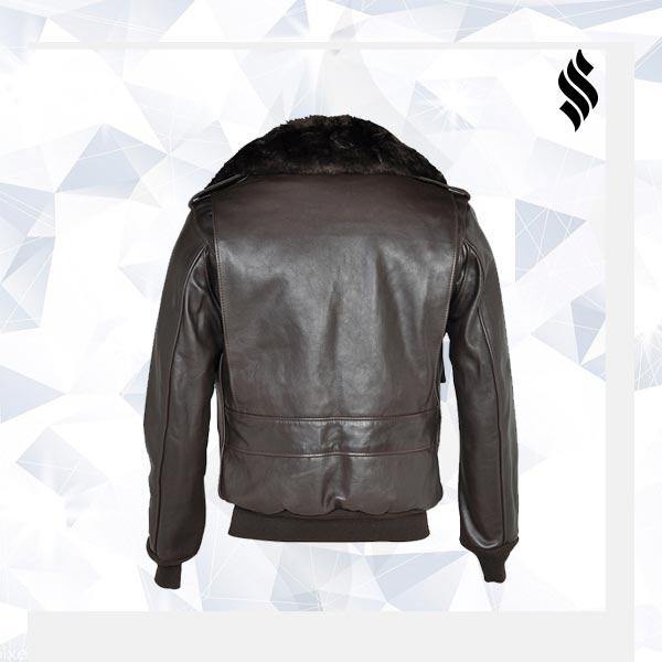 A-2 Naked Cowhide Leather Flight Bomber Jacket