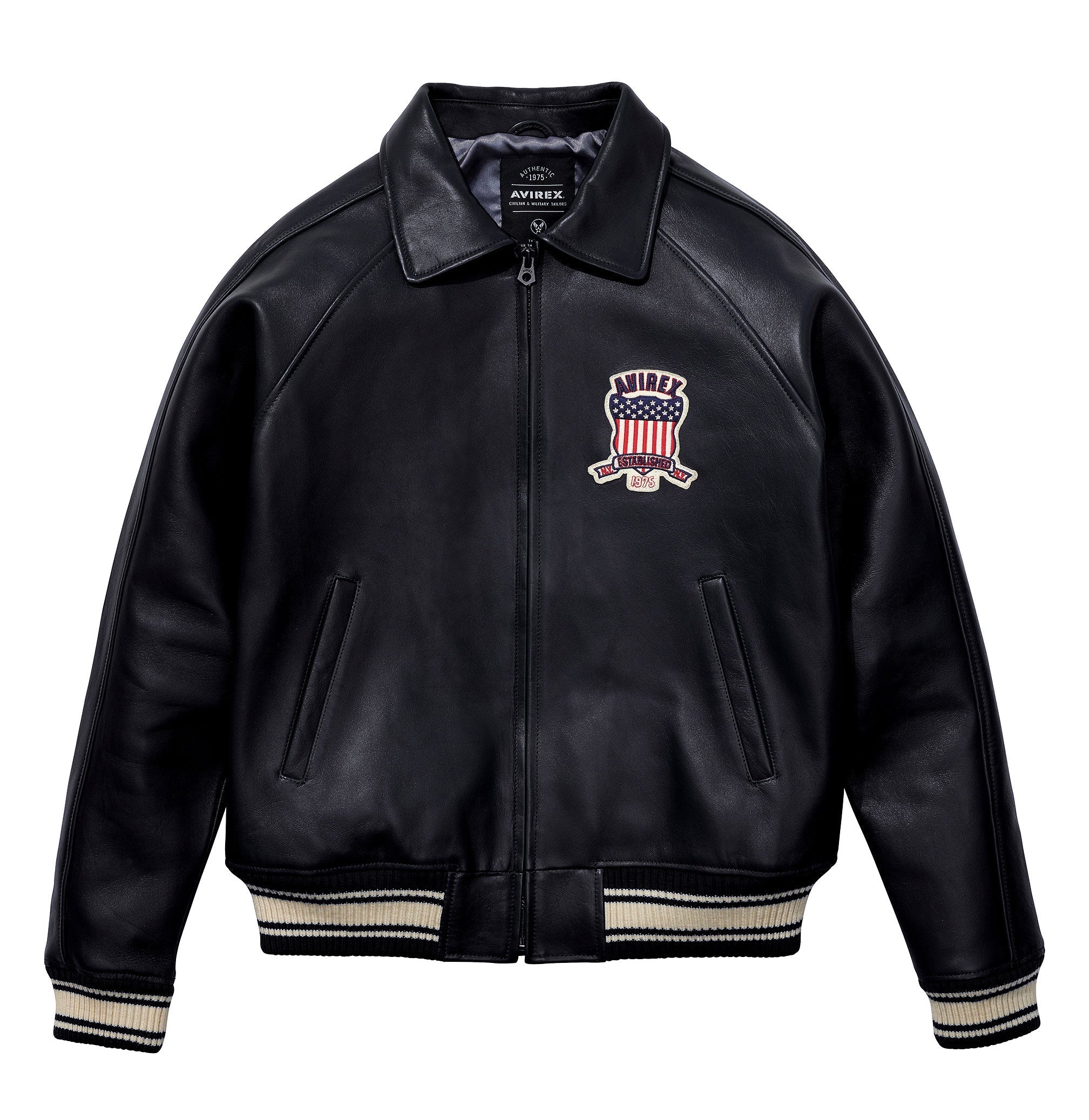Avirex Icon Leather Bomber Jacket (Men's)