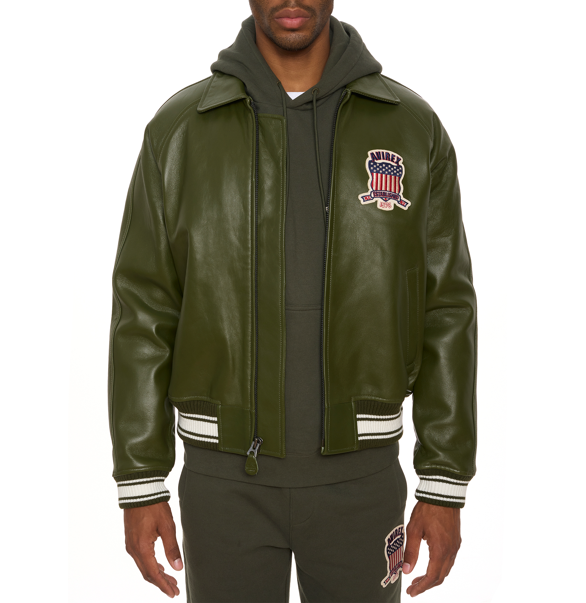 Avirex Icon Leather Bomber Jacket (Men's)