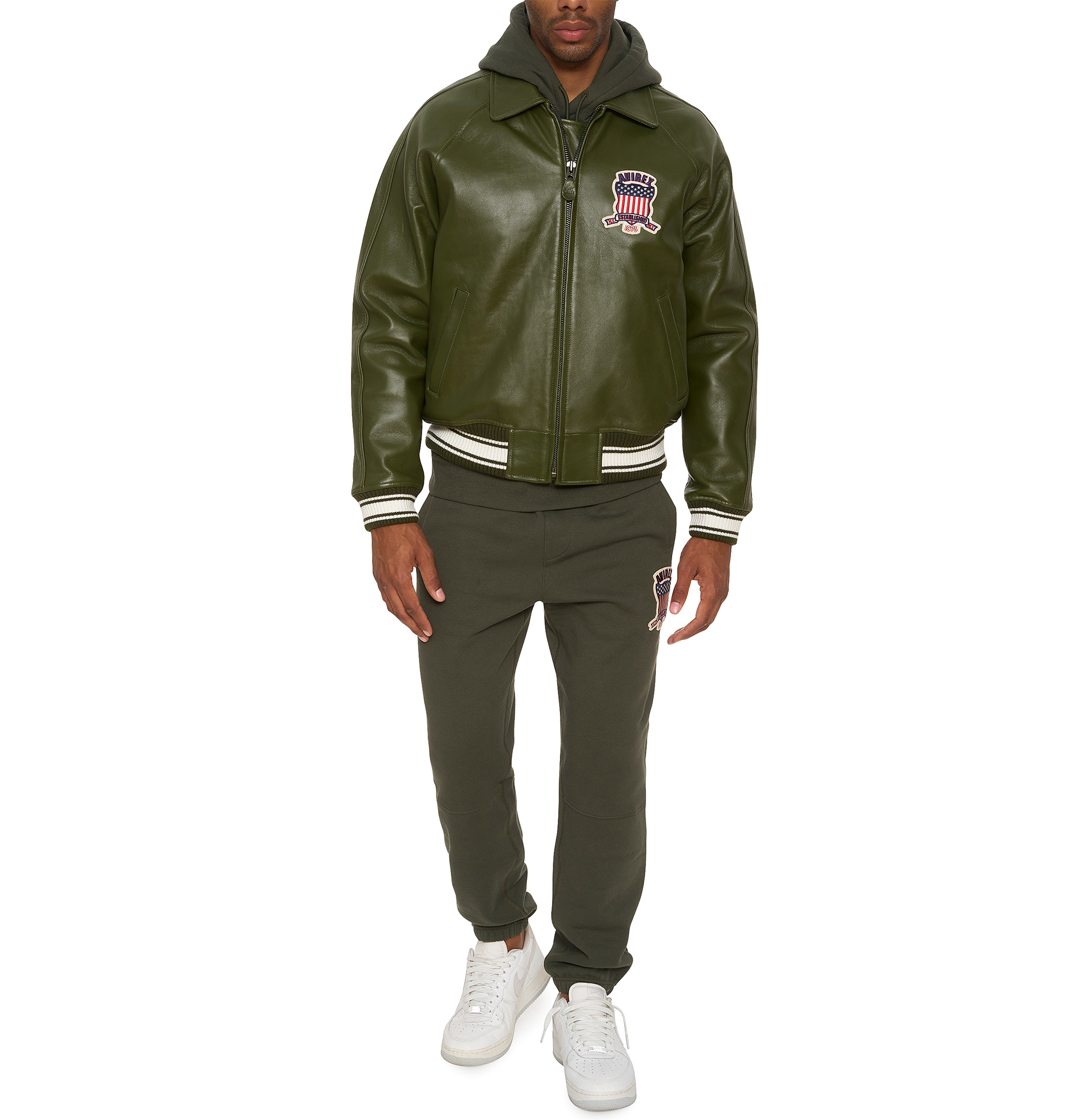 Avirex Icon Leather Bomber Jacket (Men's)