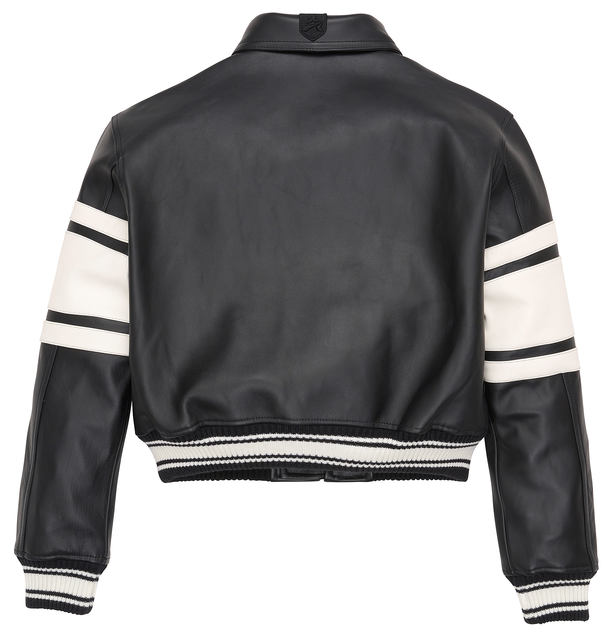 Avirex Cropped Legend Leather Bomber Jacket (Women's)