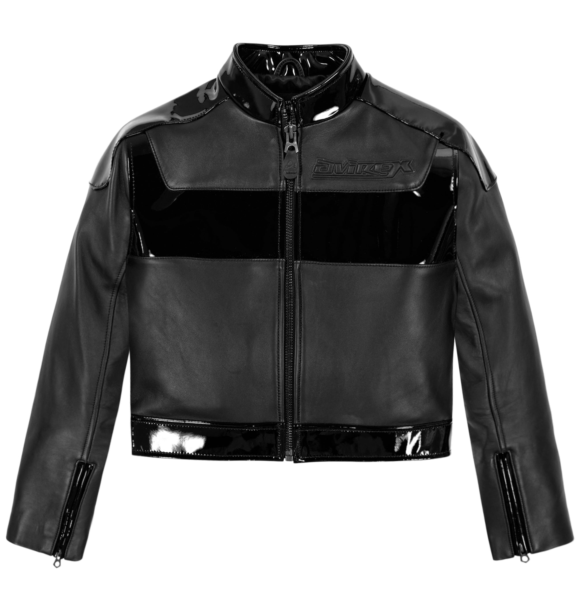 Avirex Cropped Legend Leather Bomber Jacket (Women's)