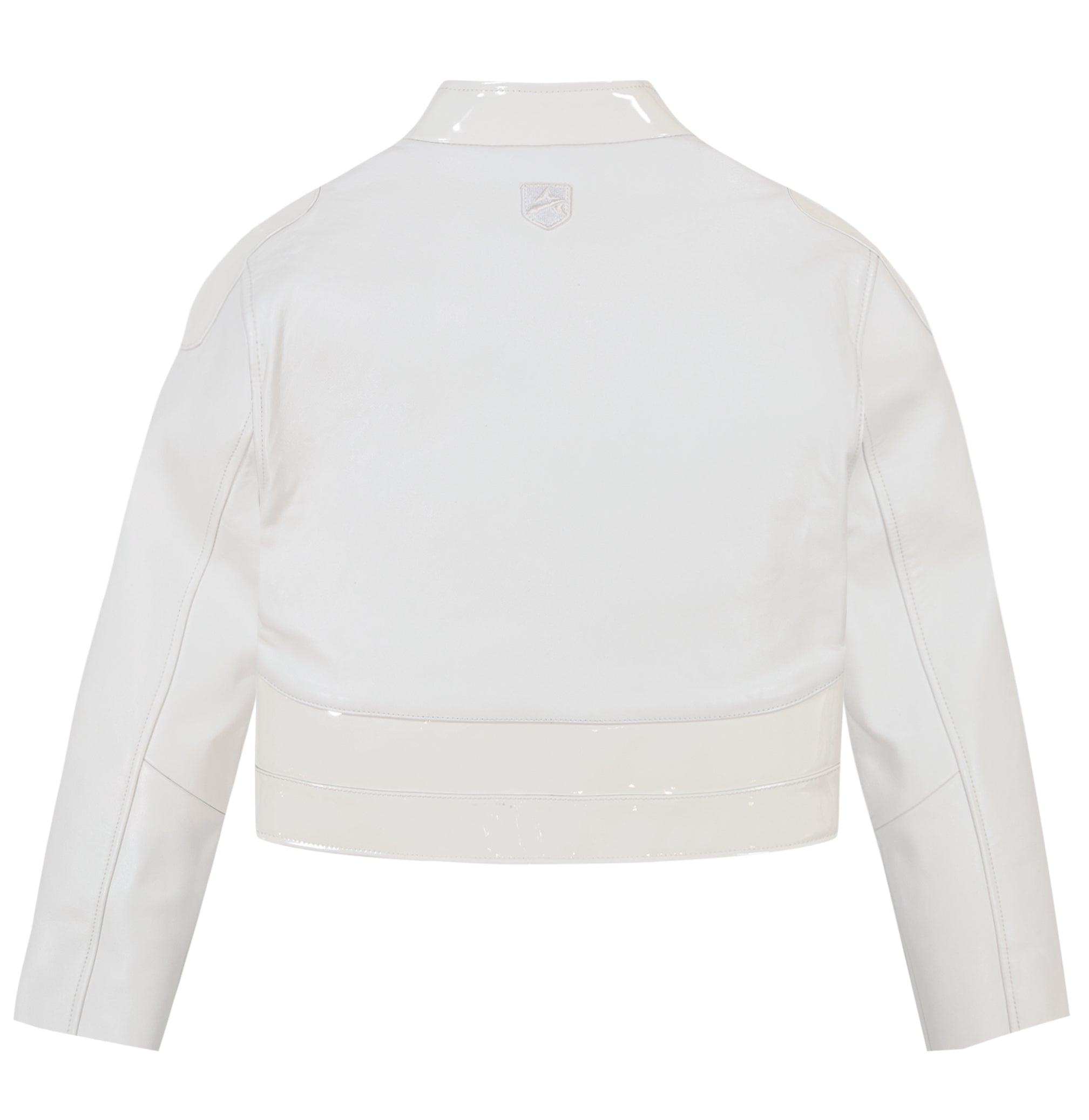 Avirex Cropped Patent Leather Moto Jacket (Women's)
