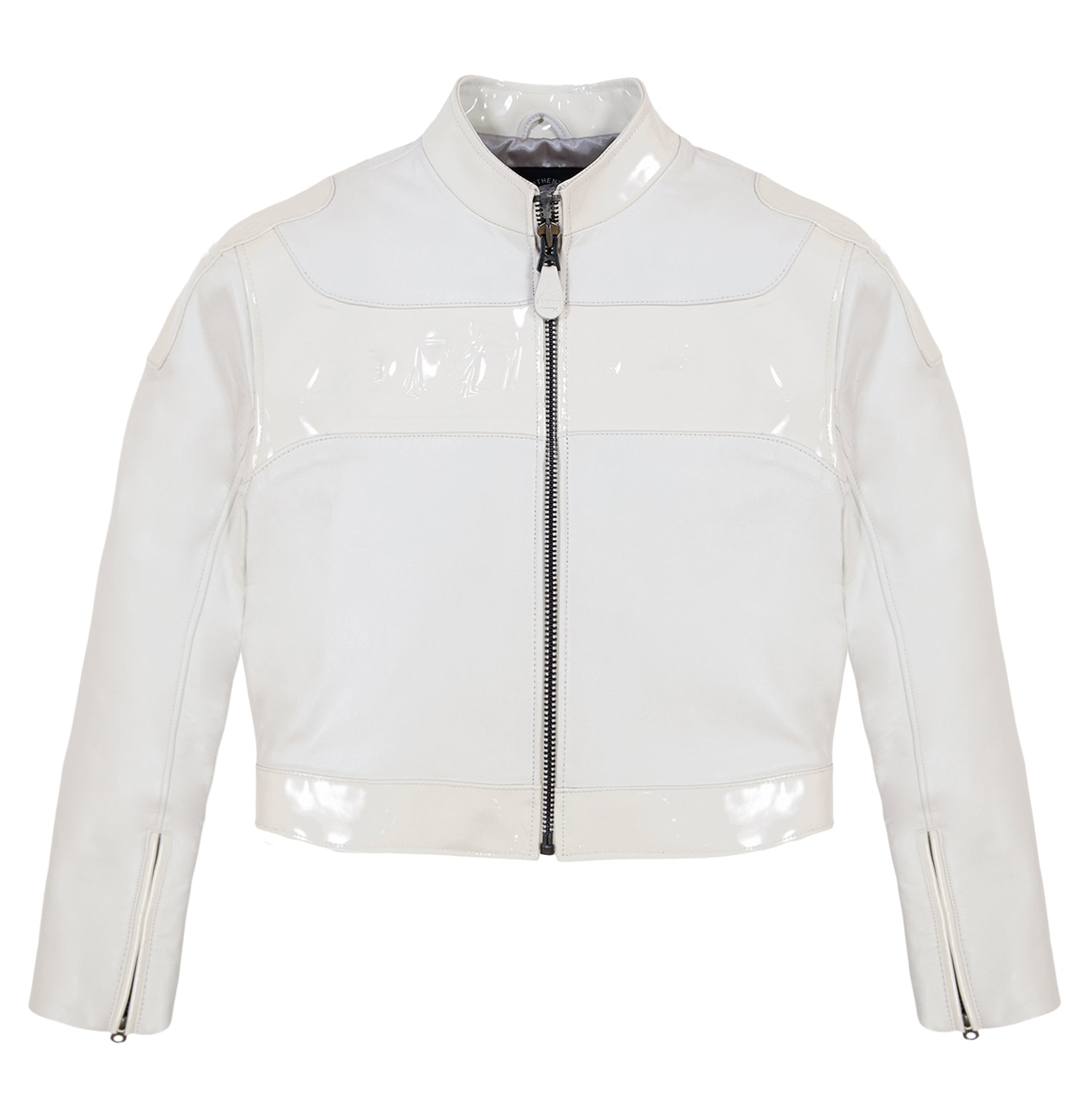 Avirex Cropped Patent Leather Moto Jacket (Women's)