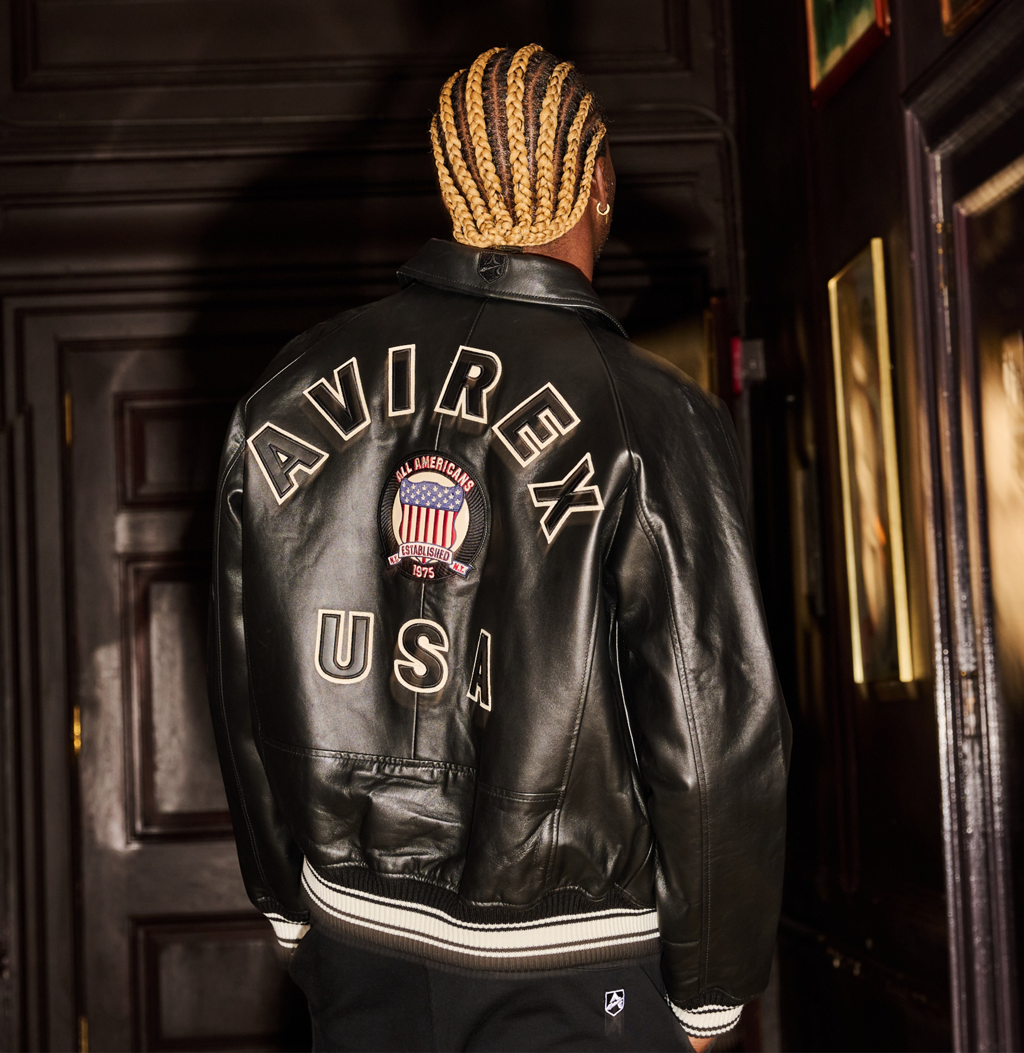 Avirex Icon Leather Bomber Jacket (Men's)