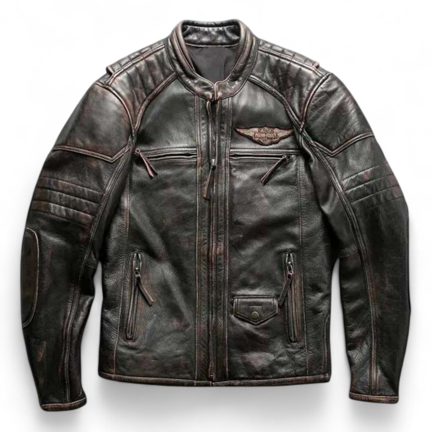 Harley Davidson Passion Velocity Distressed Leather Jacket
