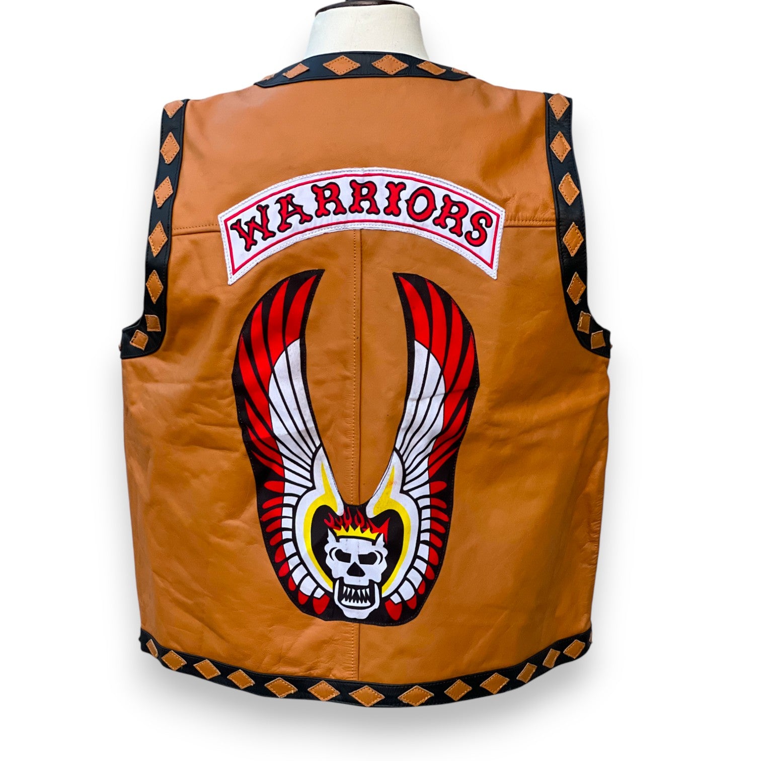 The Warriors Movie Stylish Vest Leather Jacket Bike Riders Best for Halloween