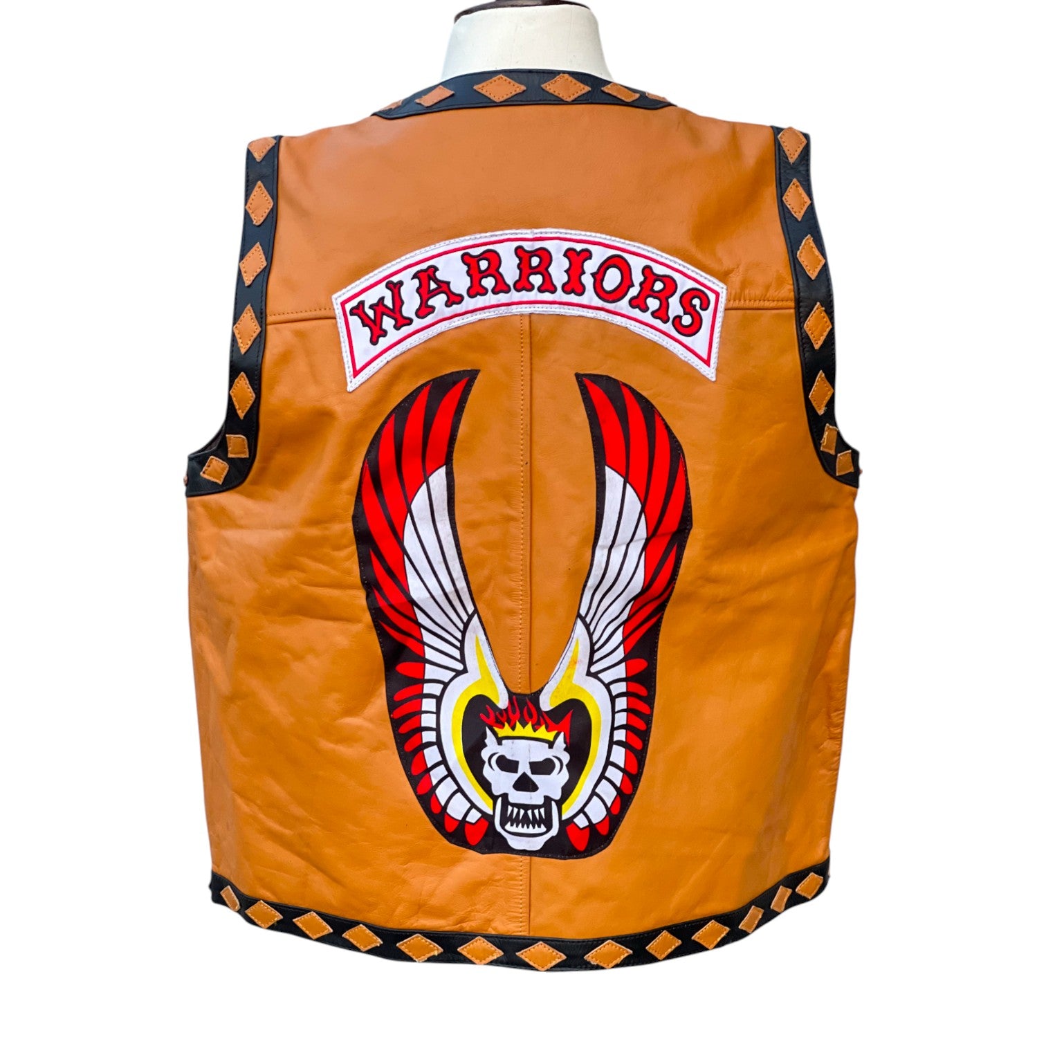 The Warriors Movie Stylish Vest Leather Jacket Bike Riders Best for Halloween