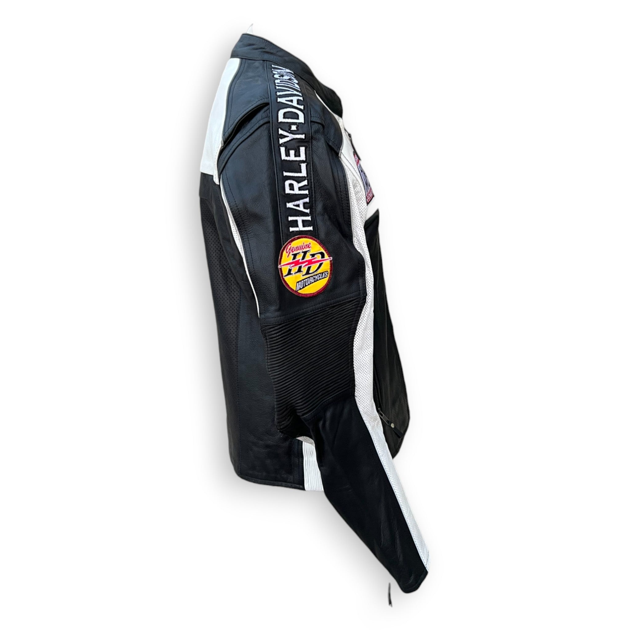 Harley-Davidson Men’s Regulator Perforated Leather Jacket – Premium Cowhide for Breathable Riding
