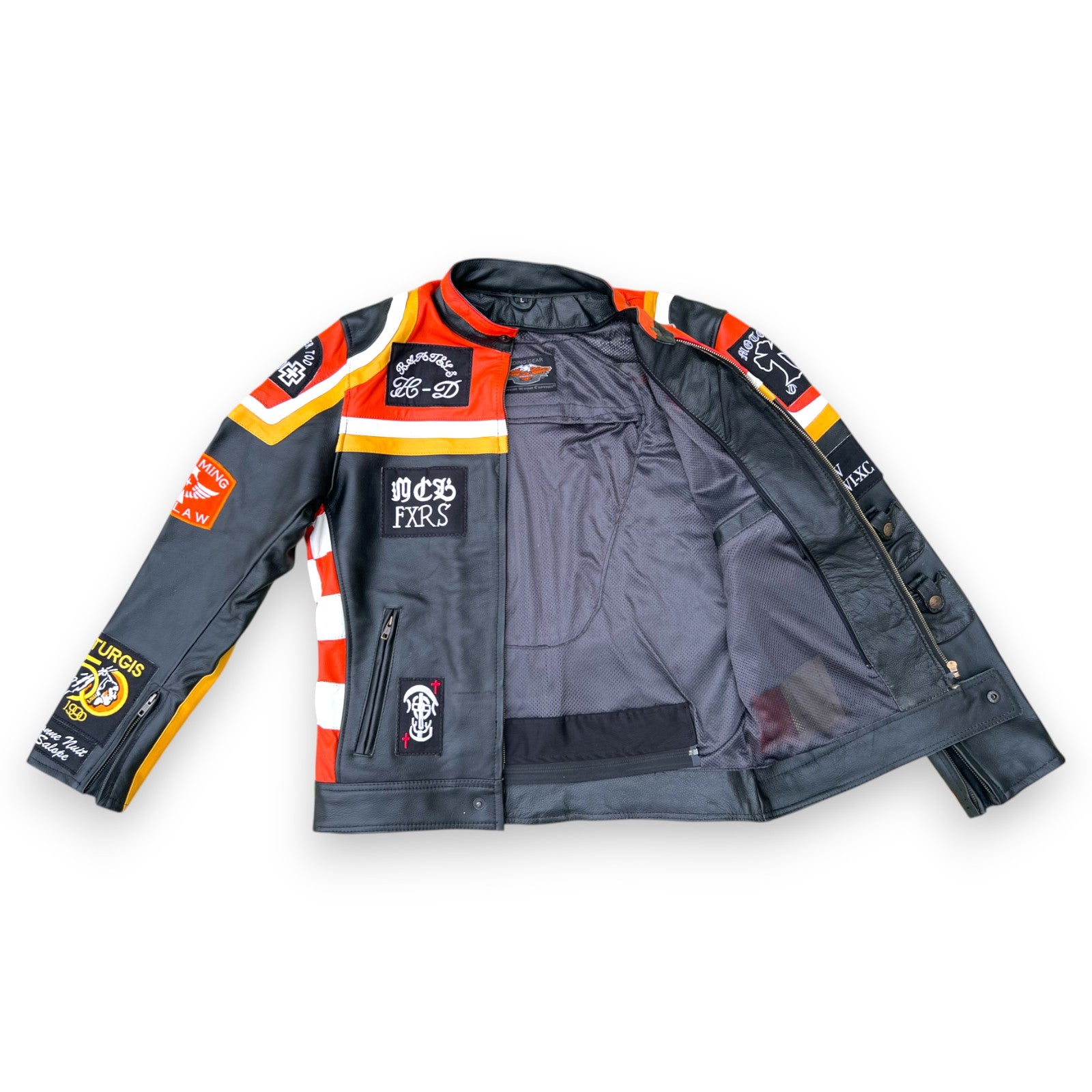 HDMM Mickey Rourke Marlboro Man Vintage Biker Cowhide Leather Motorcycle Jacket.