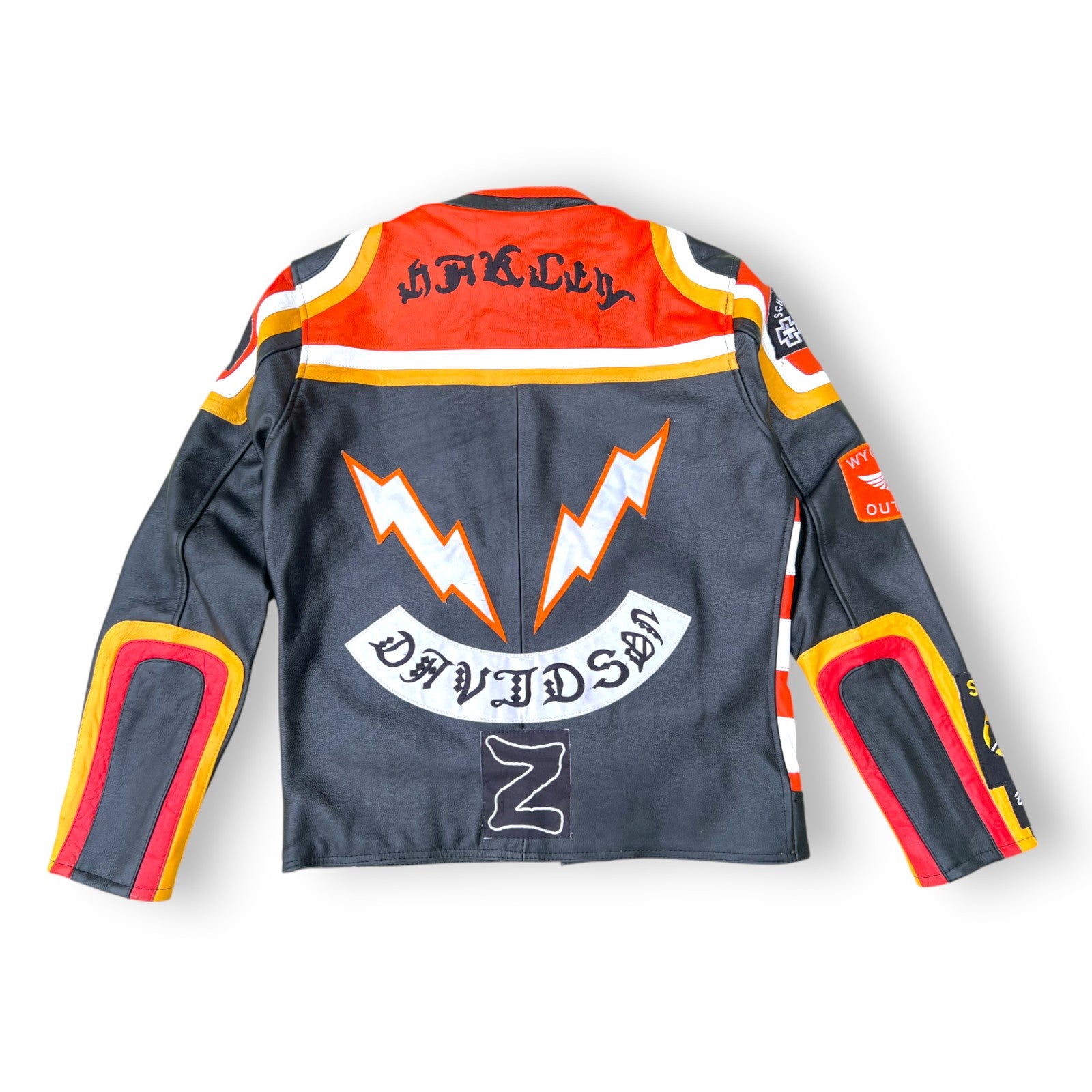 HDMM Mickey Rourke Marlboro Man Vintage Biker Cowhide Leather Motorcycle Jacket.