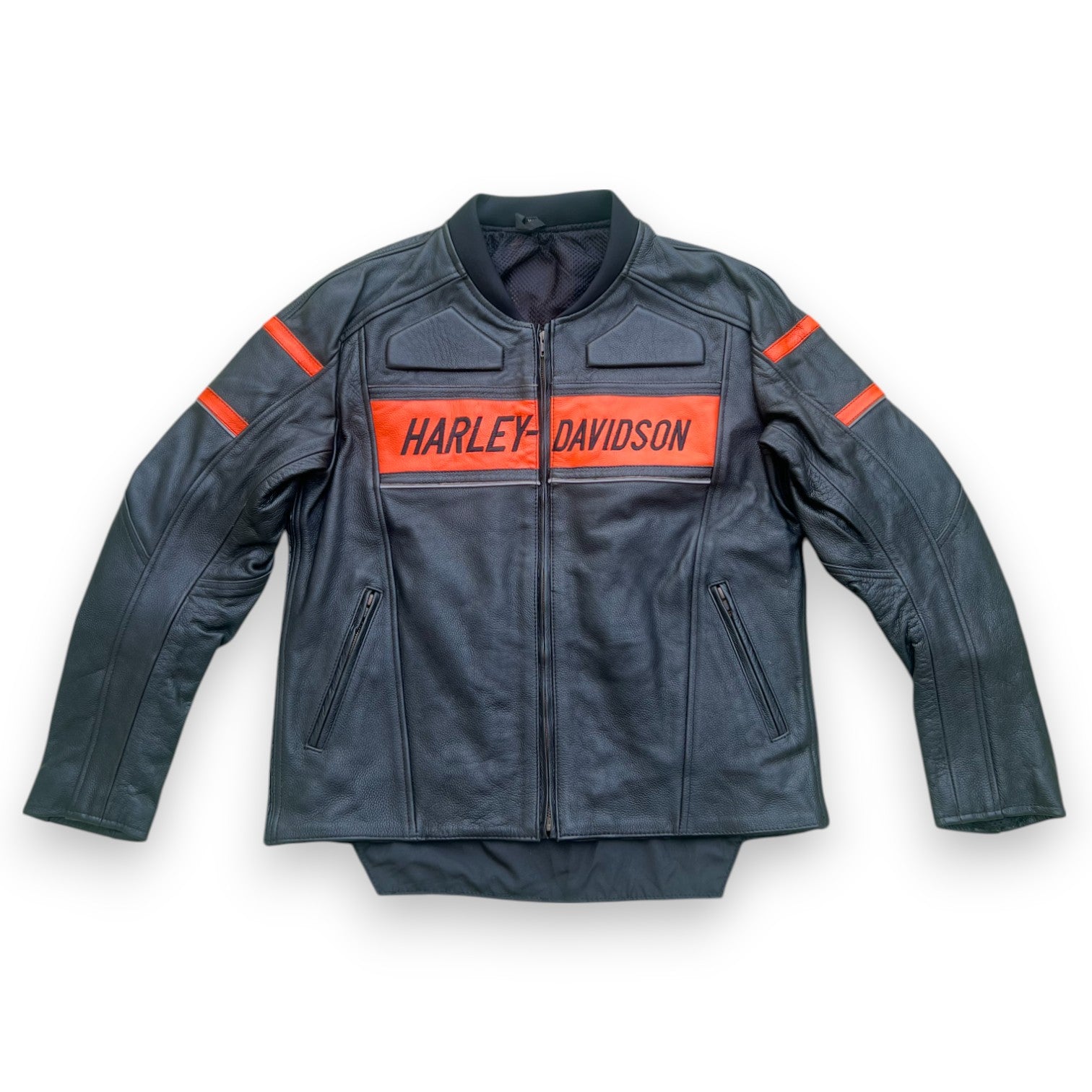 Harley-Davidson Men’s Brawler Leather Jacket – High-Performance Riding with Built-In Armor