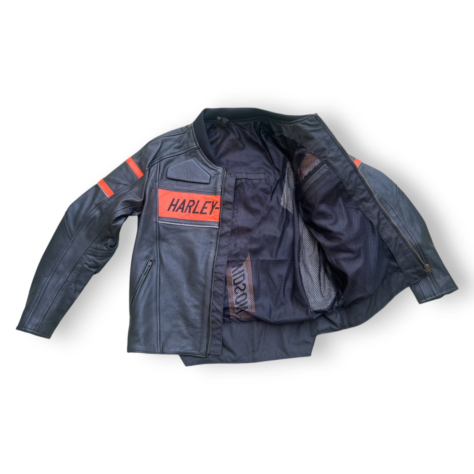 Harley-Davidson Men’s Brawler Leather Jacket – High-Performance Riding with Built-In Armor