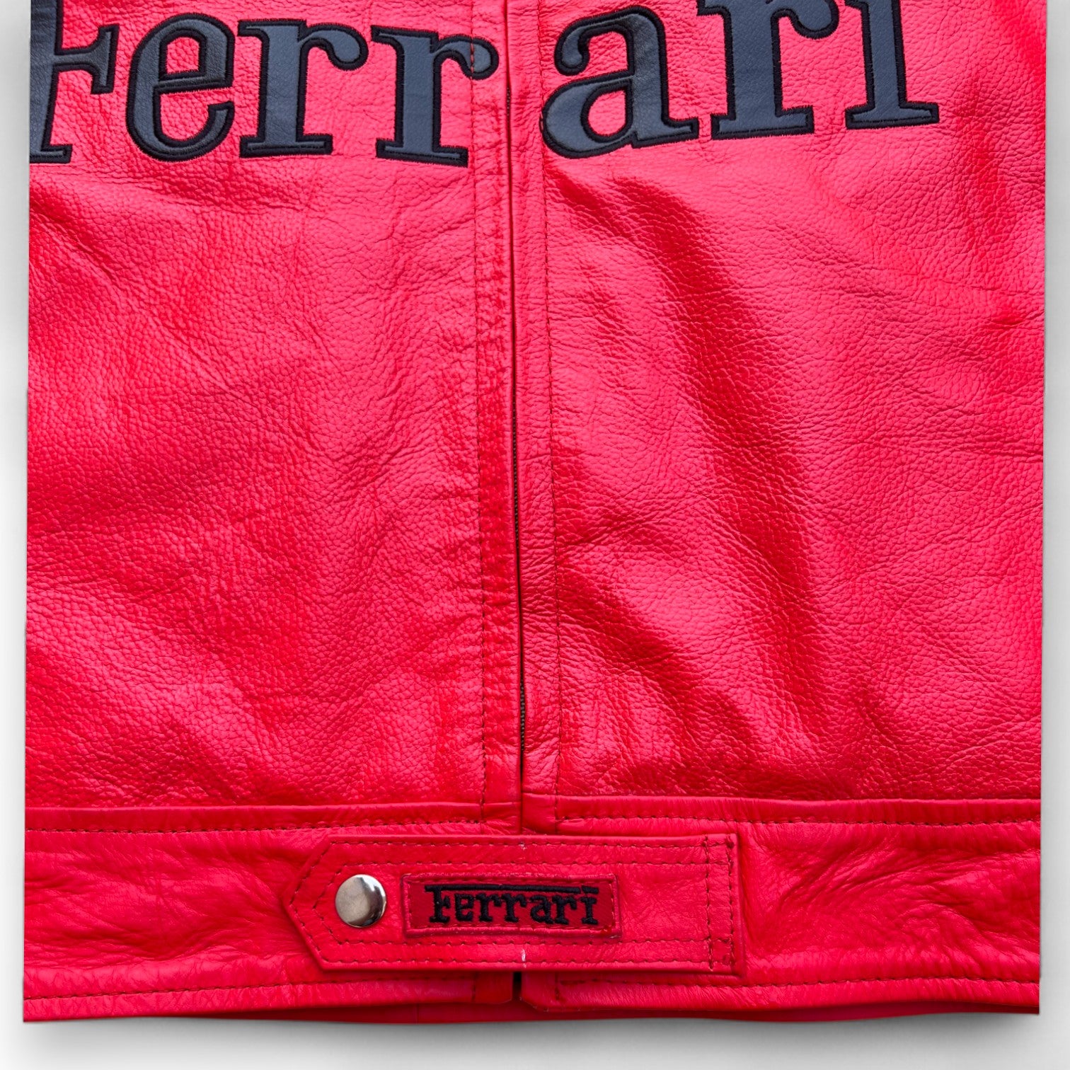 Men's Ferrari Vintage F1 Style Racing Moto Genuine Cowhide Leather Jackets
