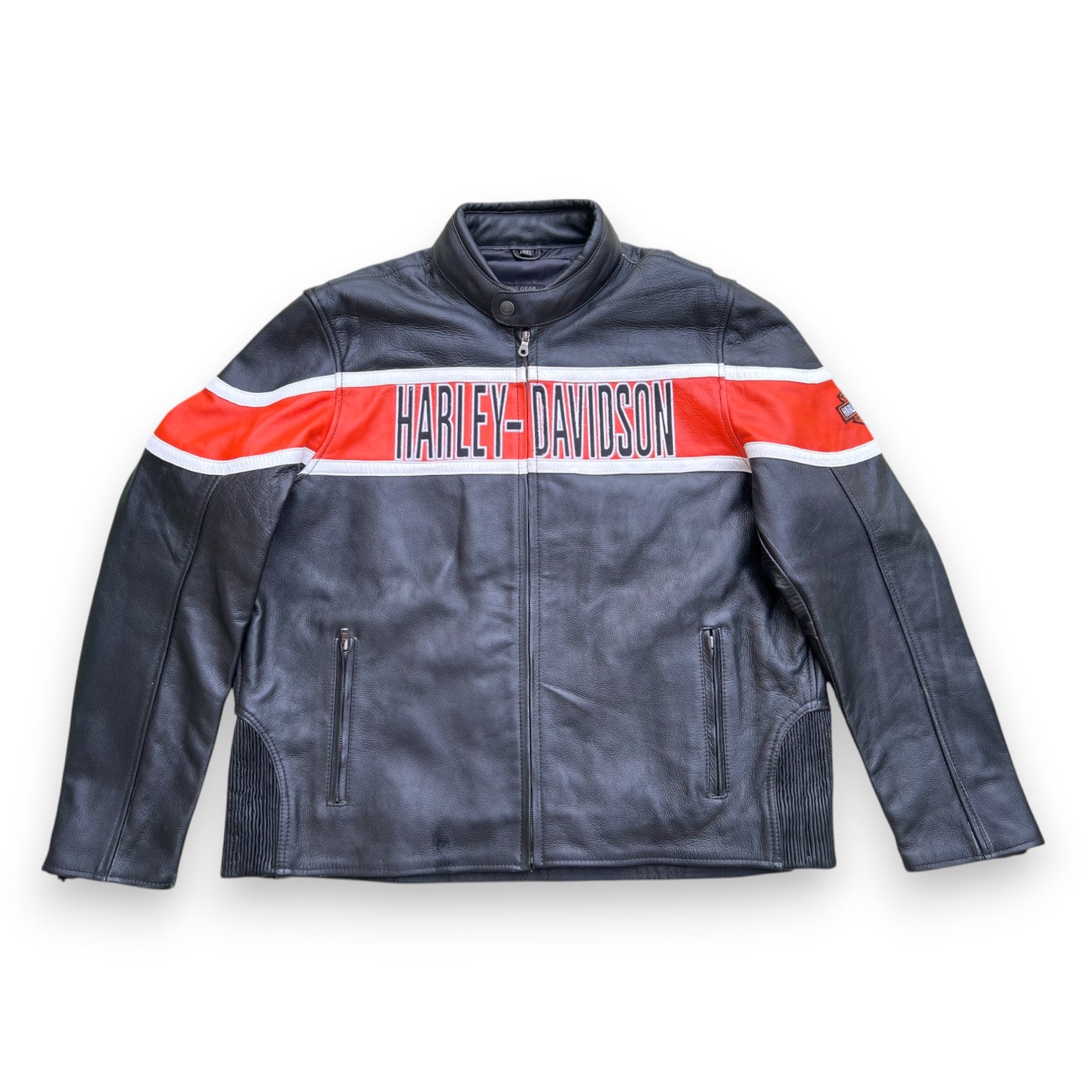 Harley-Davidson Men’s Trenton Leather Riding Jacket – Ventilated Protection