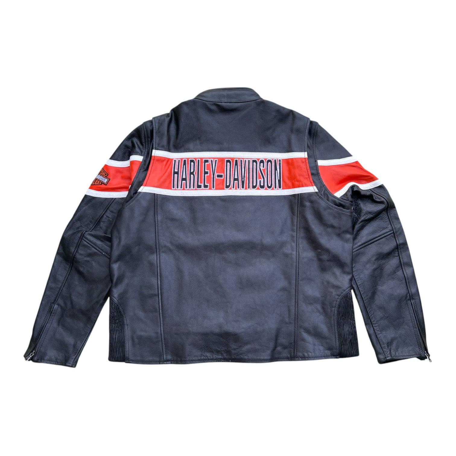 Harley-Davidson Men’s Trenton Leather Riding Jacket – Ventilated Protection