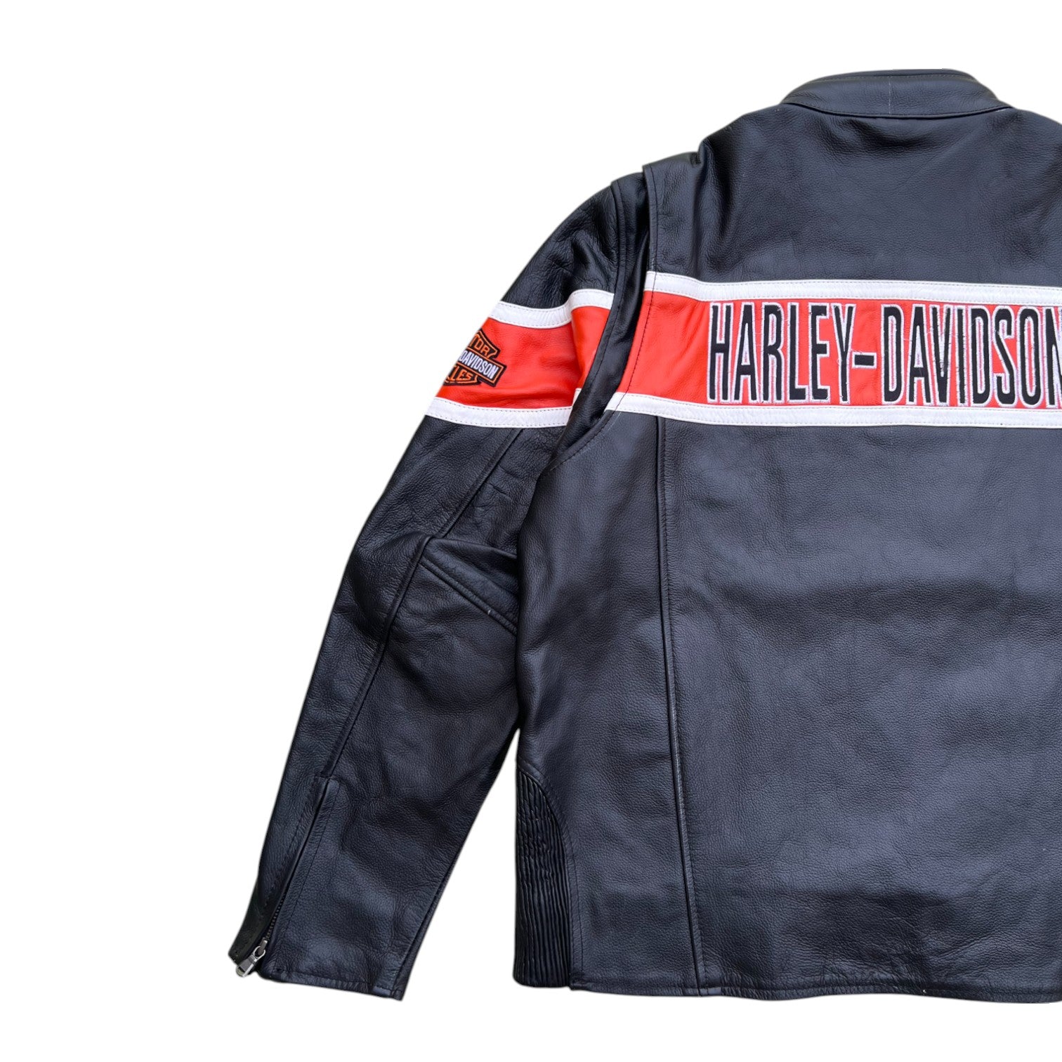 Harley-Davidson Men’s Trenton Leather Riding Jacket – Ventilated Protection