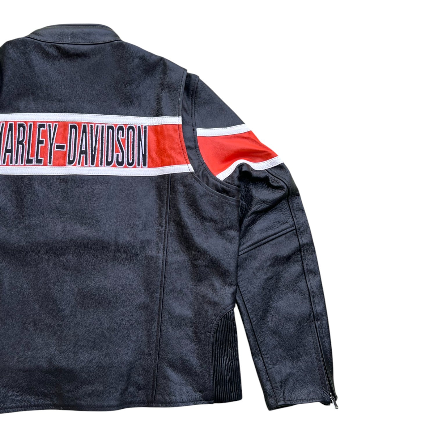 Harley-Davidson Men’s Trenton Leather Riding Jacket – Ventilated Protection