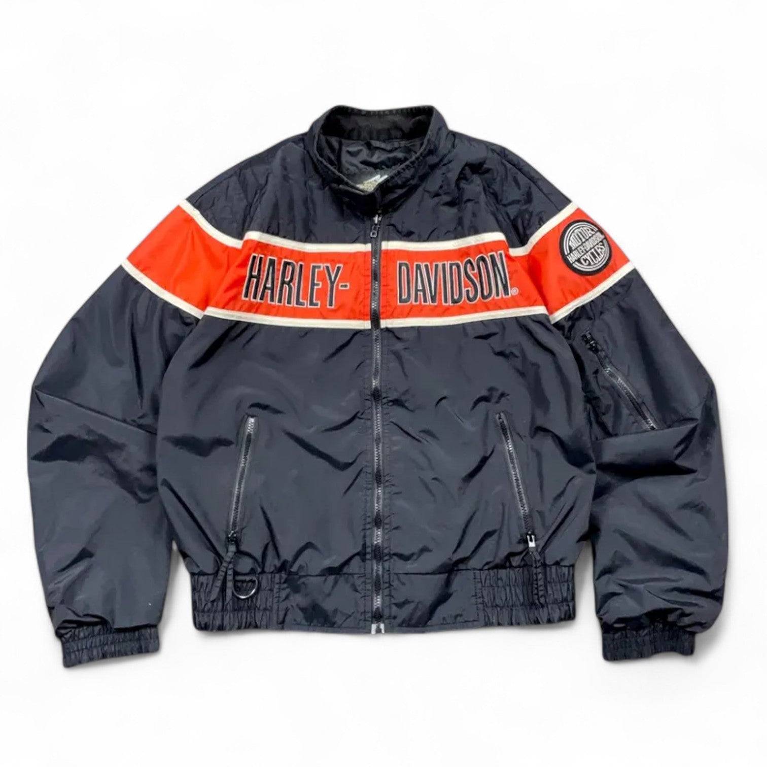 Harley-Davidson Racing Windbreaker Bomber Jacket – Lightweight Motorcycle Style