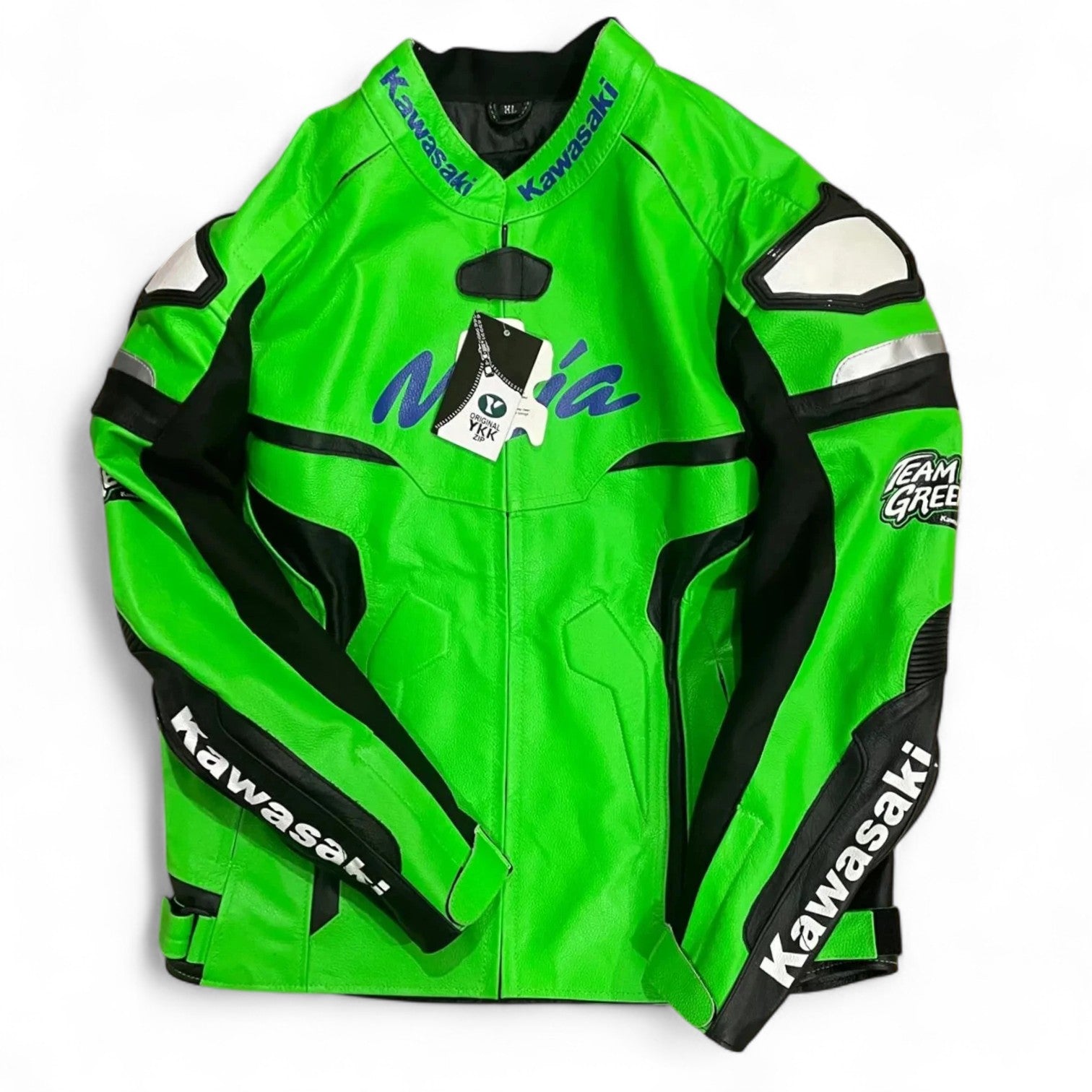 Kawasaki Ninja Racing Motorbike Leather Jacket – Performance & Protection in One