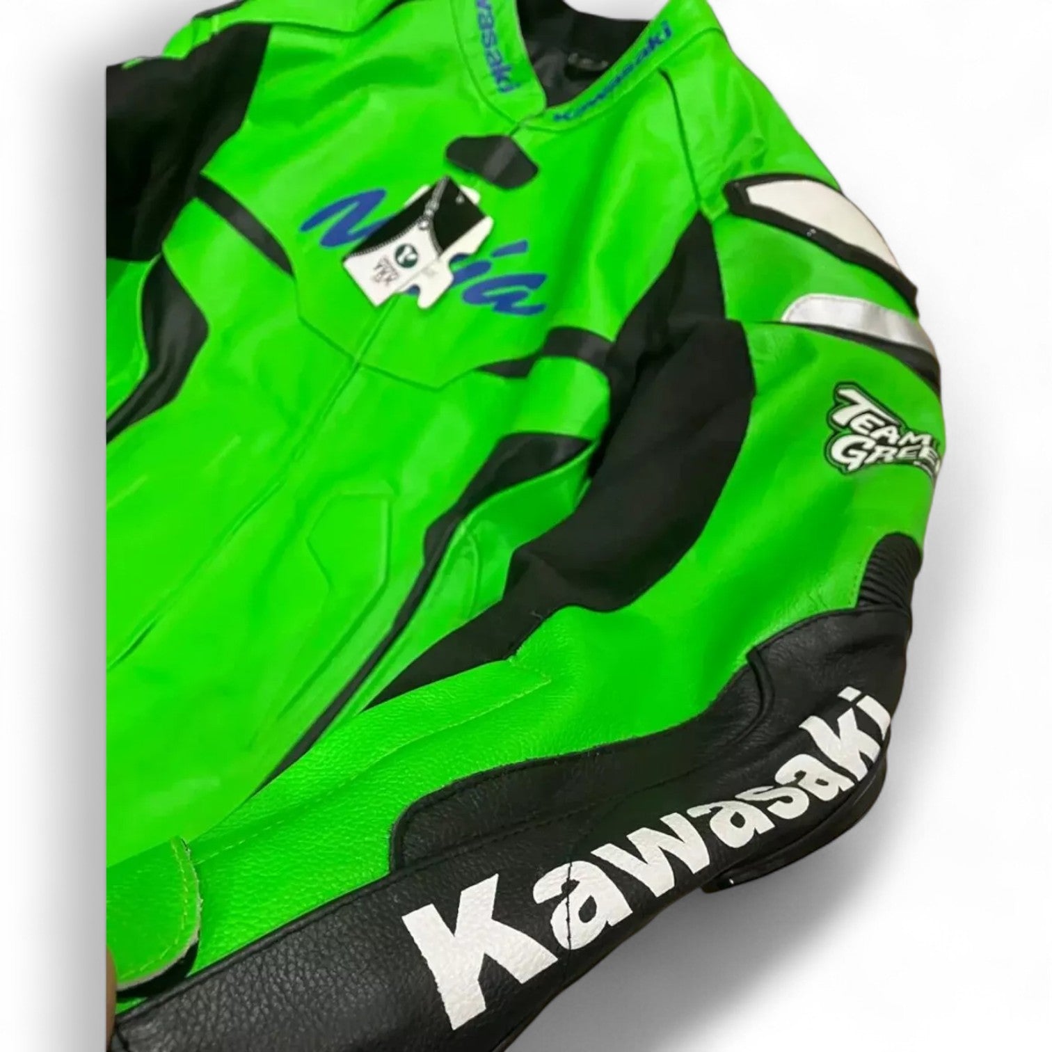 Kawasaki Ninja Racing Motorbike Leather Jacket – Performance & Protection in One