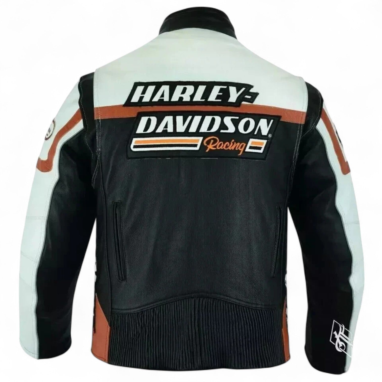Harley-Davidson Men’s Raceway Screamin’ Eagle Leather Jacket – Heat-Deflecting Cowhide with Ventilation