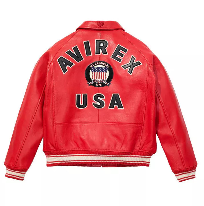 Genuine Sheep Leather American Flight Style