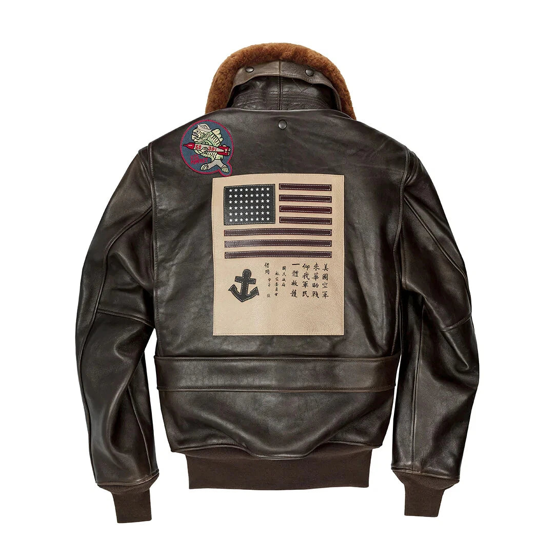 Cockpit USA Top Gun G-1 Flight Jacket – Inside USA Map Lining