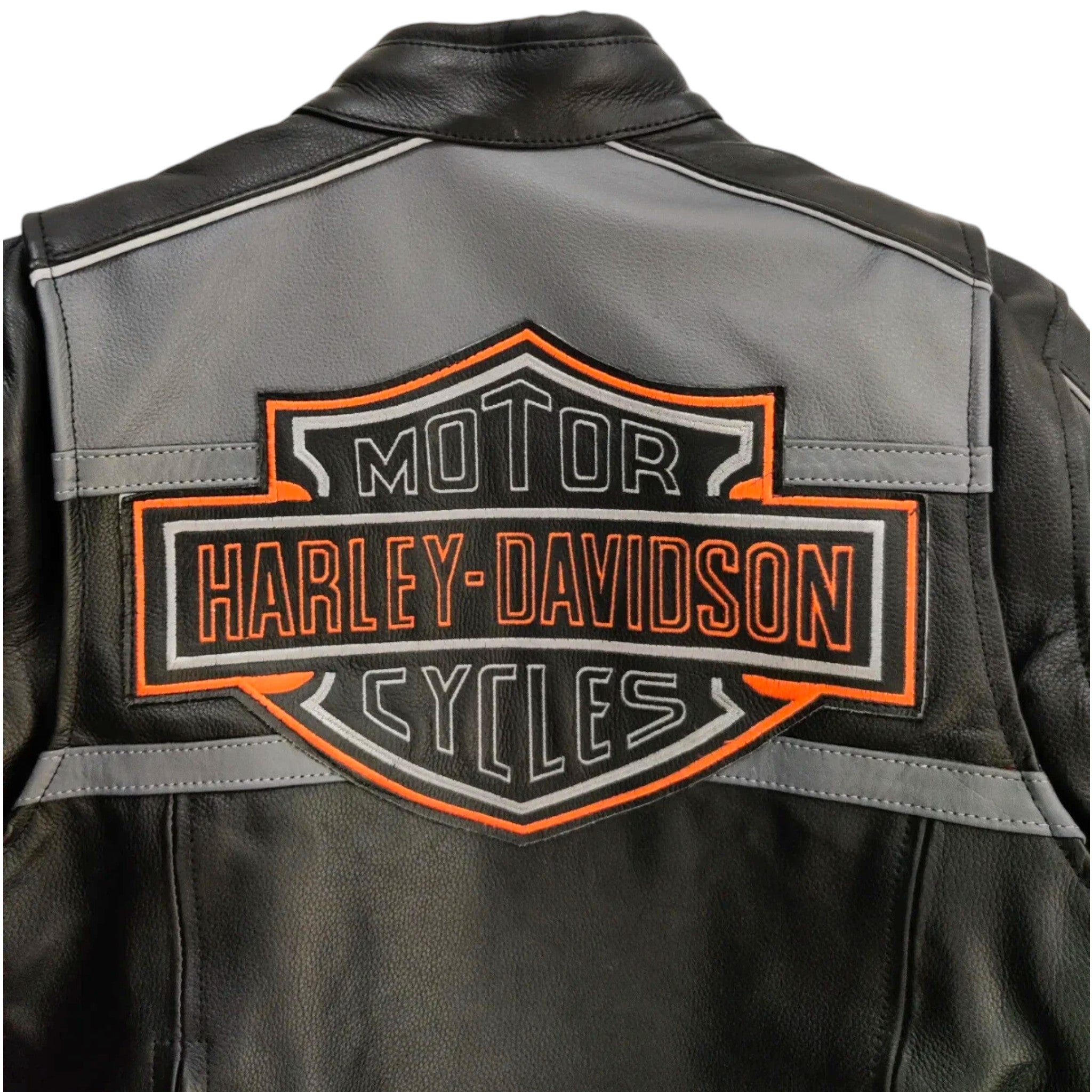 Harley-Davidson Men’s Premium Black Leather Motorcycle Jacket – Bold Style with Classic Performance