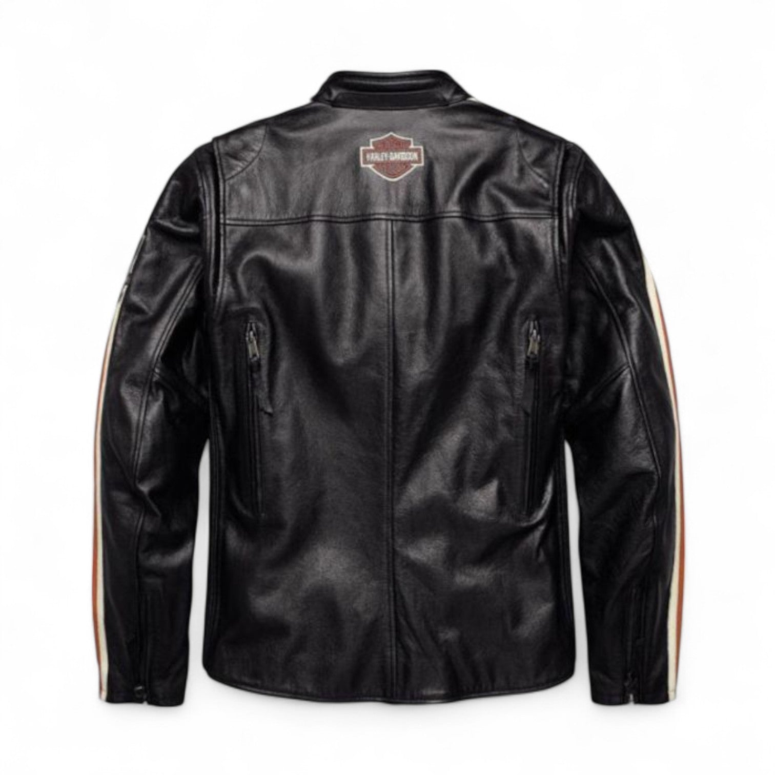 Harley-Davidson Men's Torque Leather Jacket – Triple Stripe Design